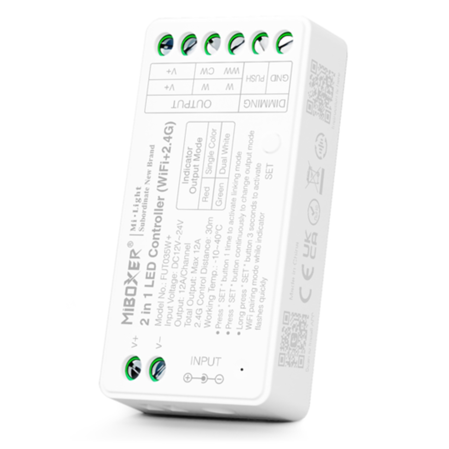 Controler led 2 in 1 WIFI 2.4GHz monocolor/dual white FUT035W+ Controler led 2 in 1 WIFI 2.4GHz monocolor/dual white FUT035W+